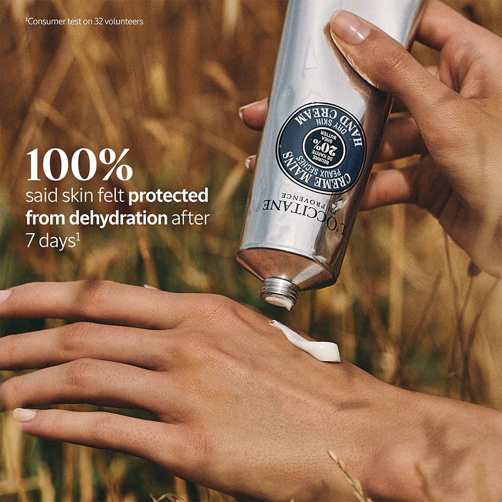 L'OCCITANE 20% Organic Shea Butter Hand Cream, Nourishes & Protects Dry Hands, Fast-Absorbing, Non-Greasy, Leaves Skin Moisturized & Soft, Vegan - Image 4