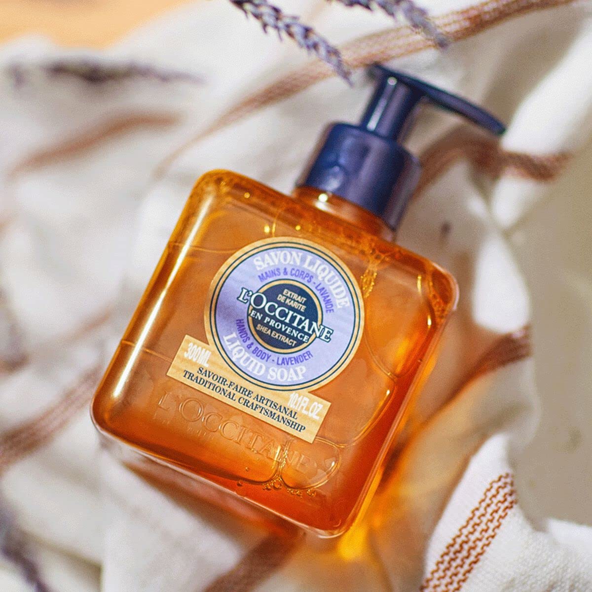L'Occitane Shea Hands & Body Lavender Liquid Soap 10.10 fl. oz - Image 5